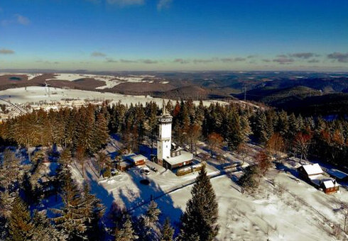 Fröbelturm im Winter