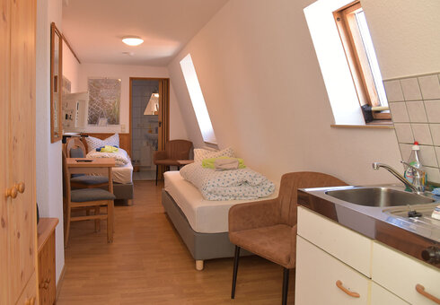 Beispiel kleine Fewo (Schlafzimmer)