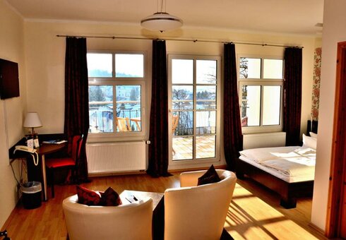 Blick in ein Gästezimmer