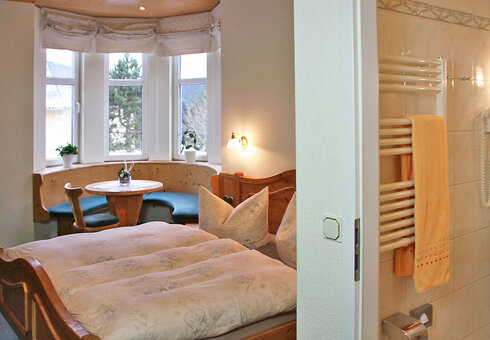 Blick in ein Gästezimmer
