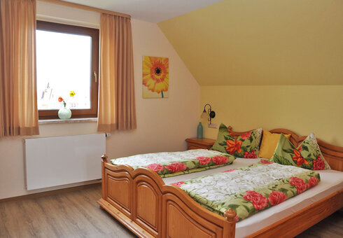 Blick in ein Gästezimmer