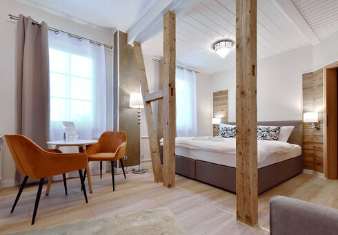 Blick in ein Gästezimmer
