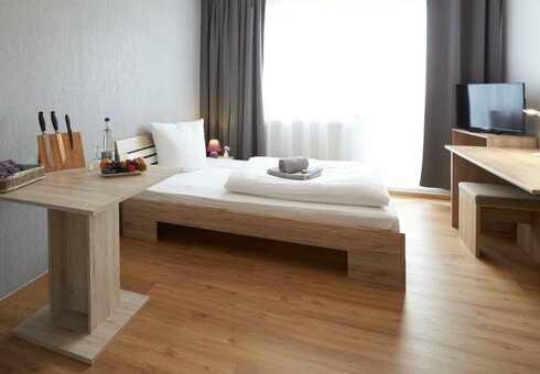 Blick in ein Gästezimmer