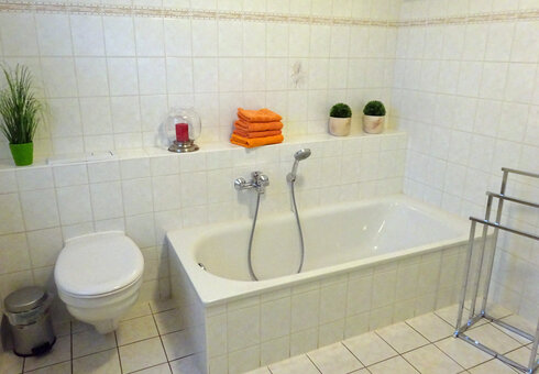 Blick in das Badezimmer