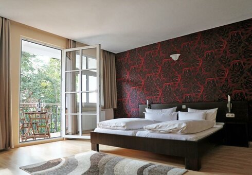 Blick in ein Gästezimmer