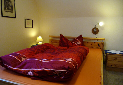 Blick in ein Gästezimmer