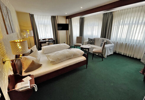 Blick in ein Gästezimmer
