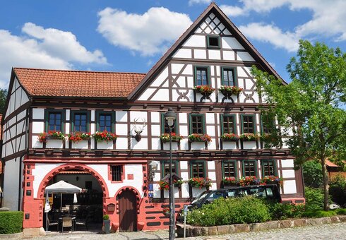 Gasthof Zum Goldenen Hirsch, Sommeransicht