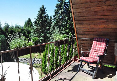 Auf den Balkon