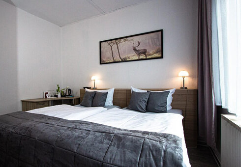 Blick in ein Gästezimmer
