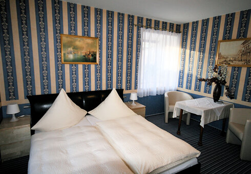 Blick in ein Gästezimmer
