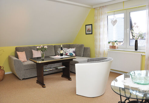 Blick in das Wohnzimmer
