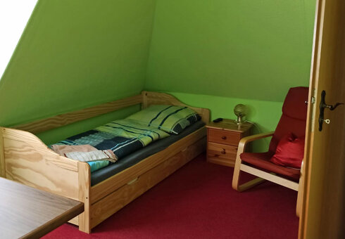 Blick in ein Gästezimmer