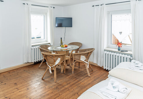 Blick in ein Gästezimmer