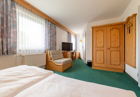 Blick in ein Gästezimmer