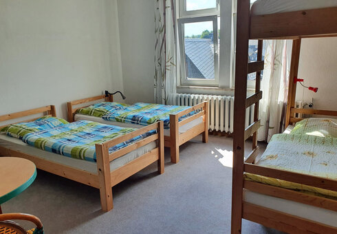 Blick in ein Gästezimmer
