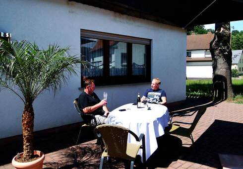 Blick zur Terrasse