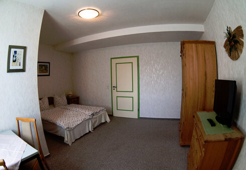 Blick in ein Gästezimmer