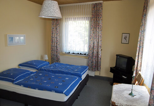 Blick in ein Gästezimmer
