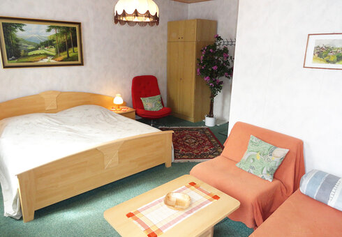 Blick in ein Gästezimmer