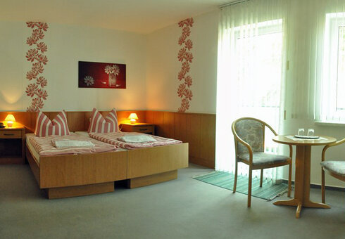 Blick in ein Gästezimmer