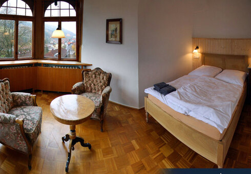 Blick in ein Gästezimmer