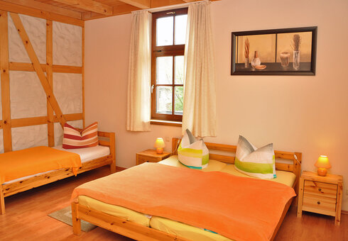 Blick in ein Mehrbettzimmer