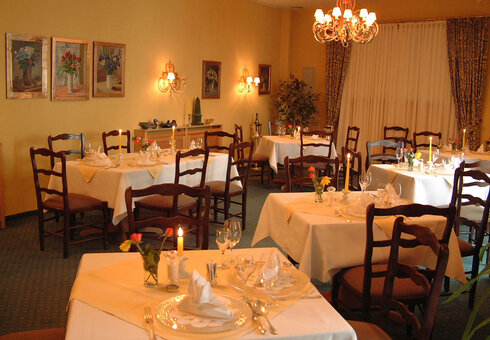 Blick in das Feinschmeckerrestaurant