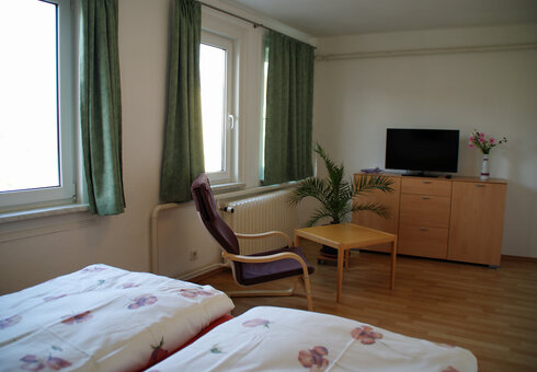Blick in ein  Schlafzimmer - 2. OG