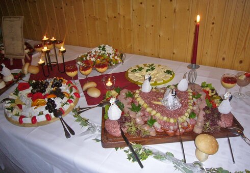 Leckeres Buffet bei Feierlichkeiten