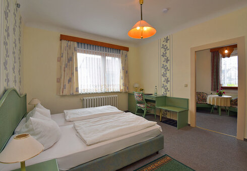 Blick in ein Gästezimmer