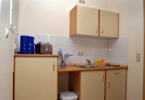 Blick in eine Ferienwohnung (Küche)