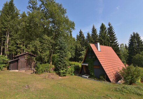 Rückseite vom Ferienhaus