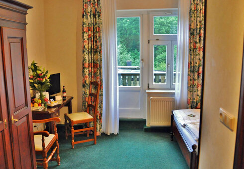 Blick in ein Gästezimmer