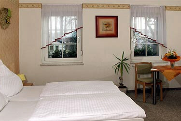 Blick in ein Gästezimmer