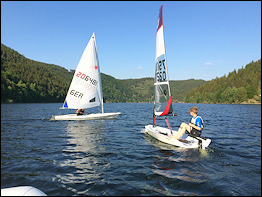 Segeln auf der Talsperre Zeulenroda