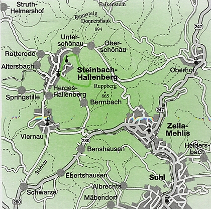 Rund um Steinbach-Hallenberg