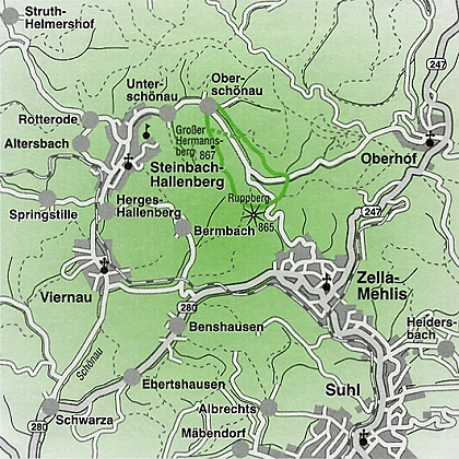 Wanderung Oberschönau - Herrmannsberg ...