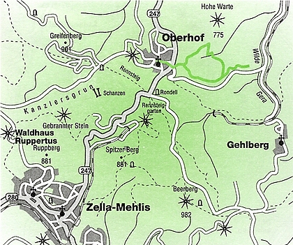 Wanderung zum Ausgebrannten Stein