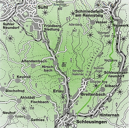 Wandern entlang der I - Linie