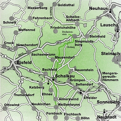 Vom Itzgrund zum Rennsteig
