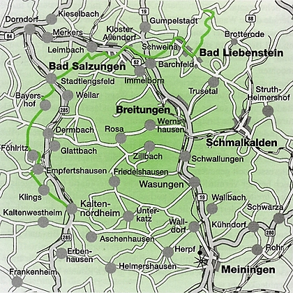 Vom Rennsteig zur Rhön