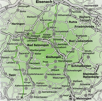 Von Eisenach zum Eisenacher Haus