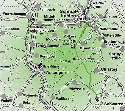 Von Schmalkalden zum Dolmar