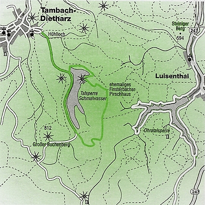 Rundwanderweg um die Schmalwassertalsperre